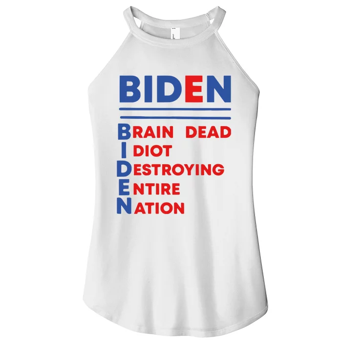 Funny Biden 4th Of July Biden American Patriot Women’s Perfect Tri Rocker Tank