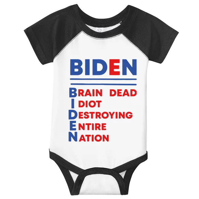 Funny Biden 4th Of July Biden American Patriot Infant Baby Jersey Bodysuit