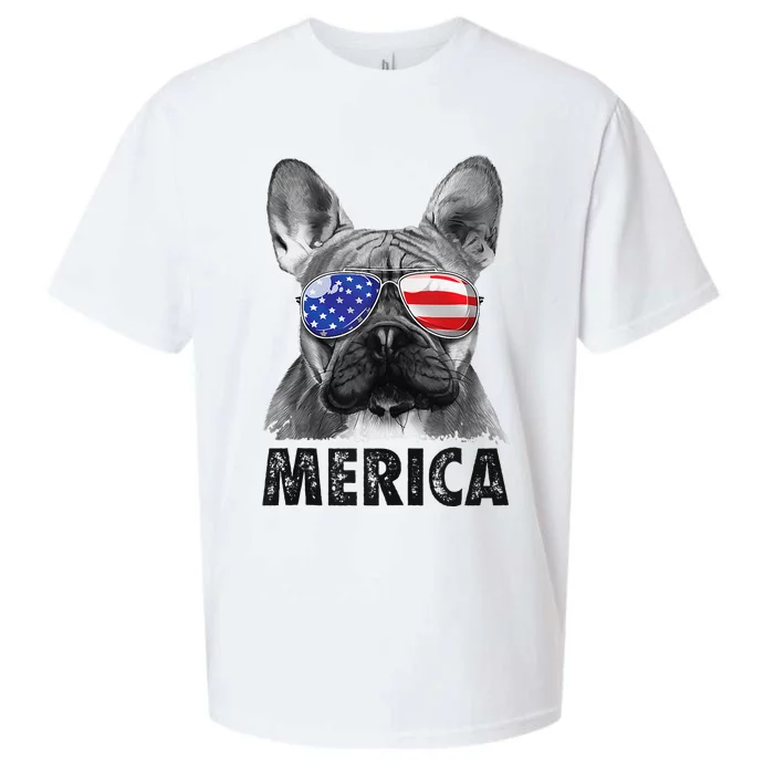 French Bulldog 4th Of July Merica Men Women USA Flag Sueded Cloud Jersey T-Shirt