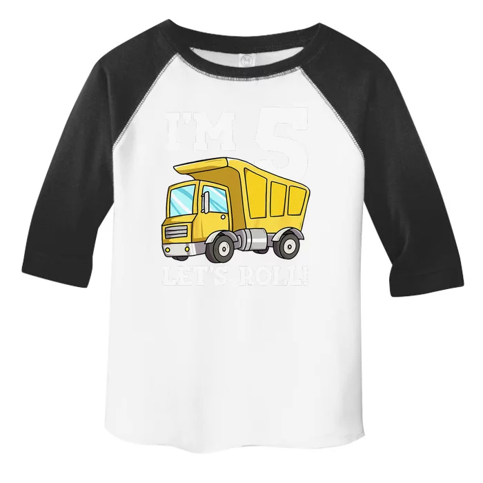 Funny Birthday 5 Five Construction Truck Party 5th Birthday (2) Toddler Fine Jersey T-Shirt