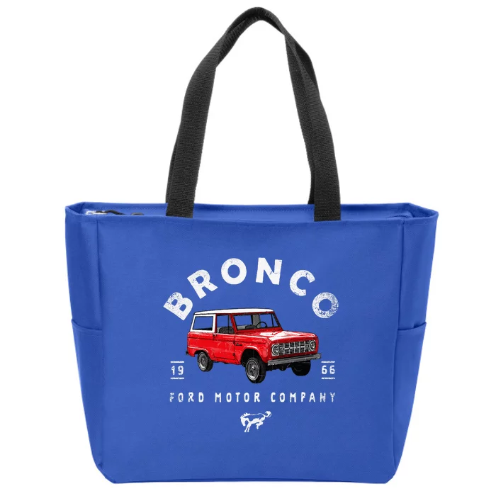 F.O.R.D B.R.O.N.C.O 66 Illustrated Zip Tote Bag