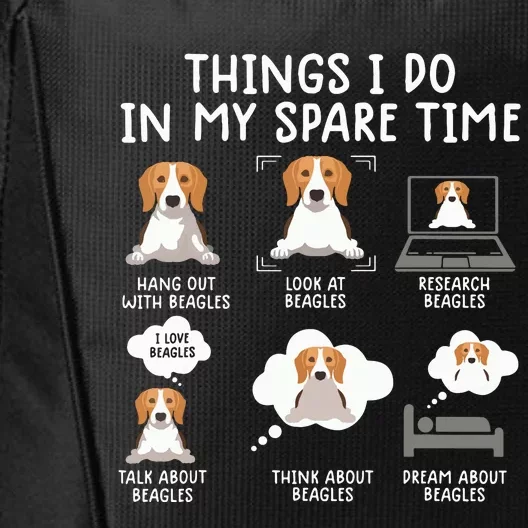 Funny Beagle 6 Things I Do In My Sprite Time Beagle City Backpack