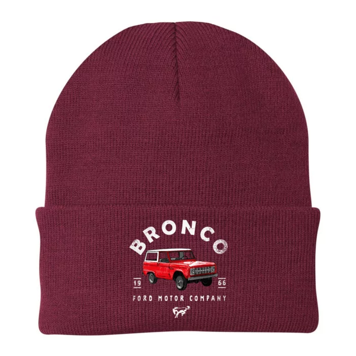 F.O.R.D B.R.O.N.C.O 66 Illustrated Knit Cap Winter Beanie