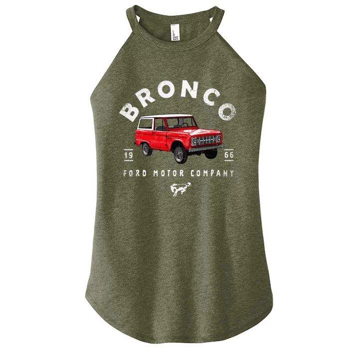 F.O.R.D B.R.O.N.C.O 66 Illustrated Women’s Perfect Tri Rocker Tank