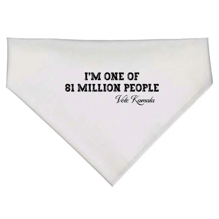 Fired By 81 Million People Kamala Harris Walz 2024 USA-Made Doggie Bandana