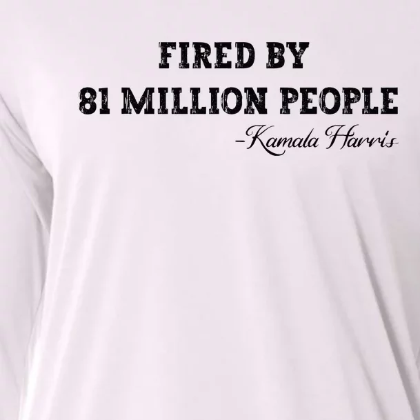 Fired By 81 Million People Kamala Harris Walz 2024 Cooling Performance Long Sleeve Crew