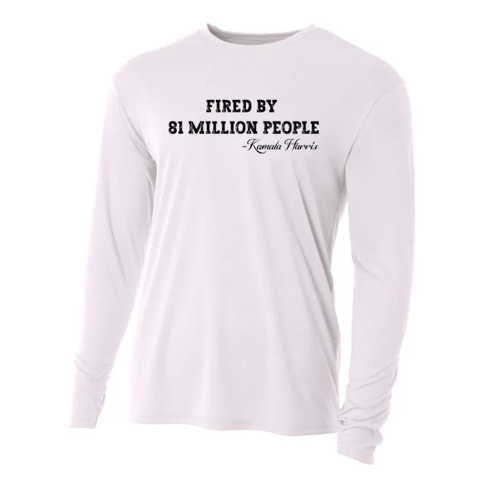 Fired By 81 Million People Kamala Harris Walz 2024 Cooling Performance Long Sleeve Crew