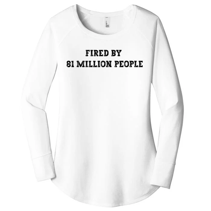 Fired By 81 Million People Kamala Harris Walz 2024 Women's Perfect Tri Tunic Long Sleeve Shirt