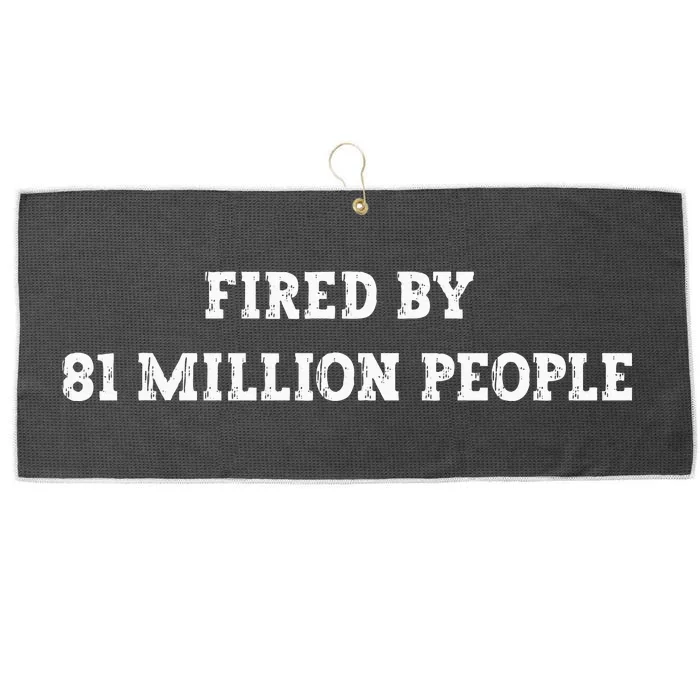 Fired By 81 Million People Kamala Harris Walz 2024 Large Microfiber Waffle Golf Towel