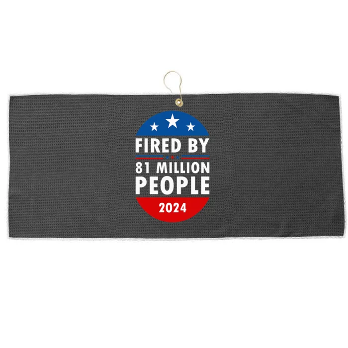 Fired By 81 Million People Harris Walz Waltz 2024 Cat Ladies Large Microfiber Waffle Golf Towel