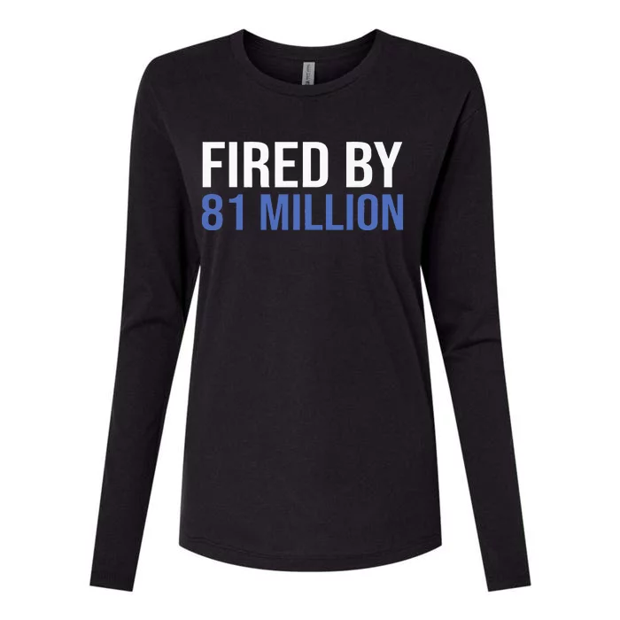 Fired By 81 Million People Kamala Harris Debate 2024 Womens Cotton Relaxed Long Sleeve T-Shirt