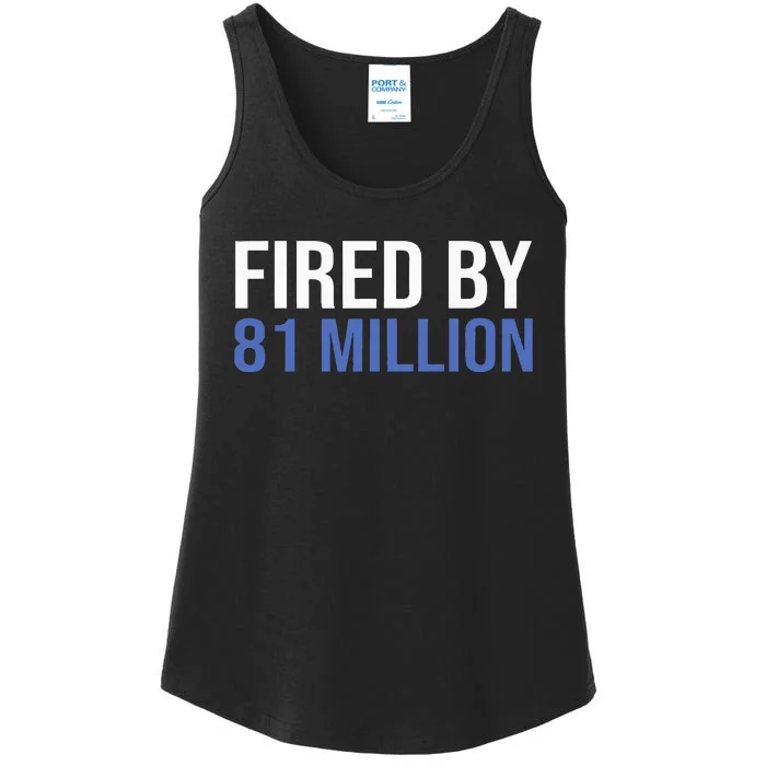 Fired By 81 Million People Kamala Harris Debate 2024 Ladies Essential Tank