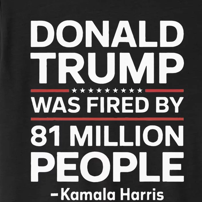 Fired By 81 Million People Kamala Harris Trump Debate ChromaSoft Performance T-Shirt