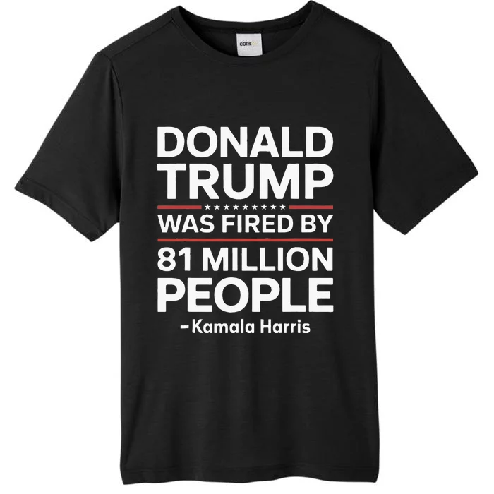 Fired By 81 Million People Kamala Harris Trump Debate ChromaSoft Performance T-Shirt