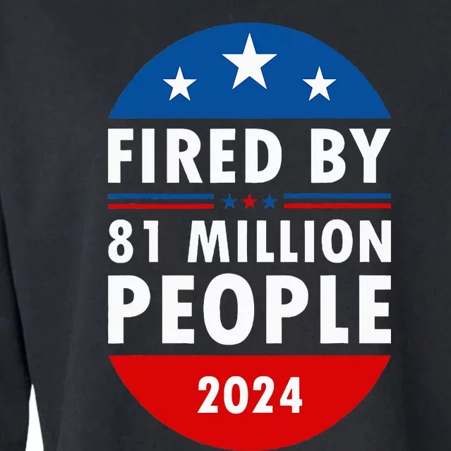 Fired By 81 Million People Harris Walz Waltz 2024 Cat Ladies Cropped Pullover Crew