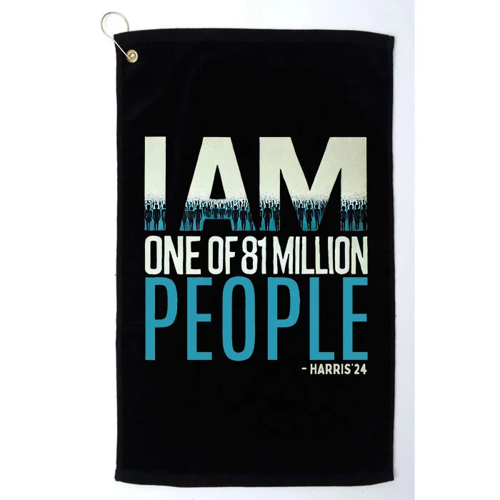 Fired By 81 Million People Kamala Harris Walz 2024 Platinum Collection Golf Towel