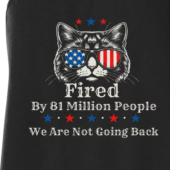 Fired By 81 Million People 2024 For President Usa Women's Racerback Tank