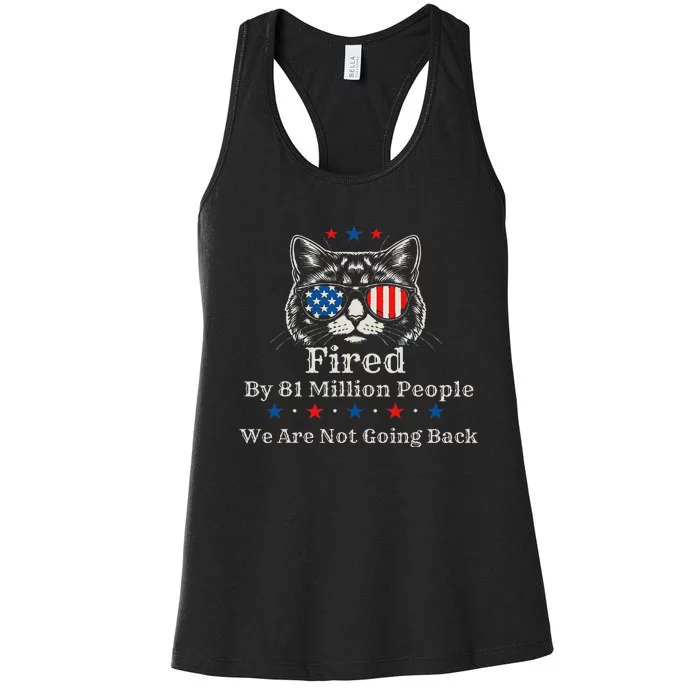 Fired By 81 Million People 2024 For President Usa Women's Racerback Tank