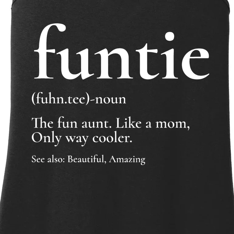 Funtie Best Aunt Ever Cool Aunt Favorite Aunt Ladies Essential Tank