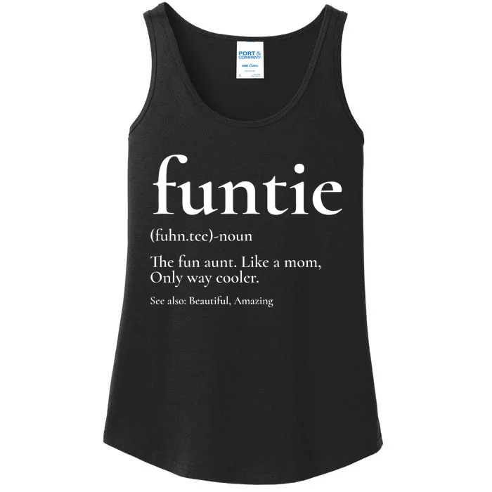 Funtie Best Aunt Ever Cool Aunt Favorite Aunt Ladies Essential Tank