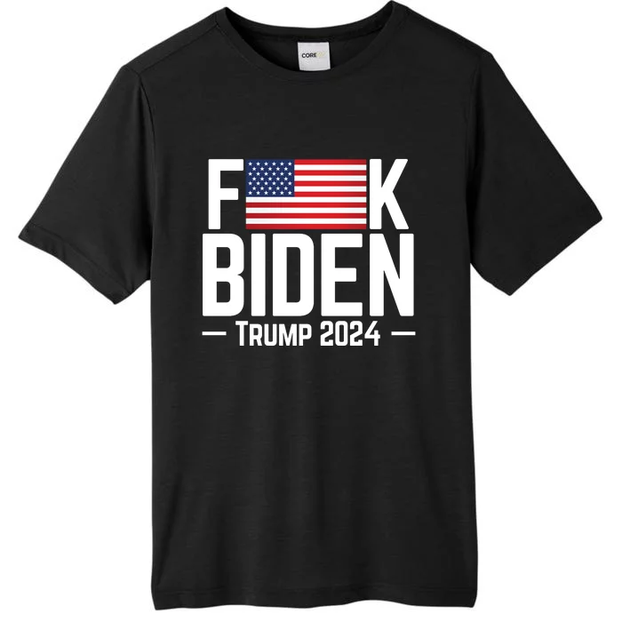 Fuck Biden American Flag Trump 2024 Shirt ChromaSoft Performance T-Shirt