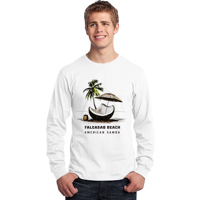 Faleasao Beach American Samoa Long Sleeve Shirt