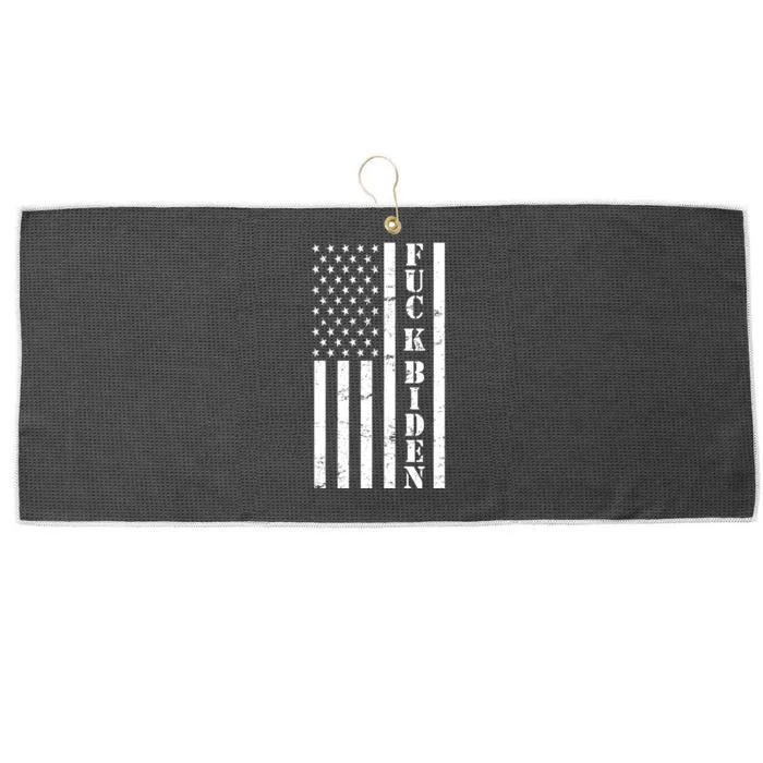 Fuck Biden American Flag Large Microfiber Waffle Golf Towel