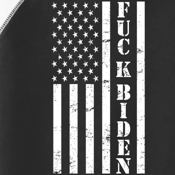 Fuck Biden American Flag Toddler Fine Jersey T-Shirt