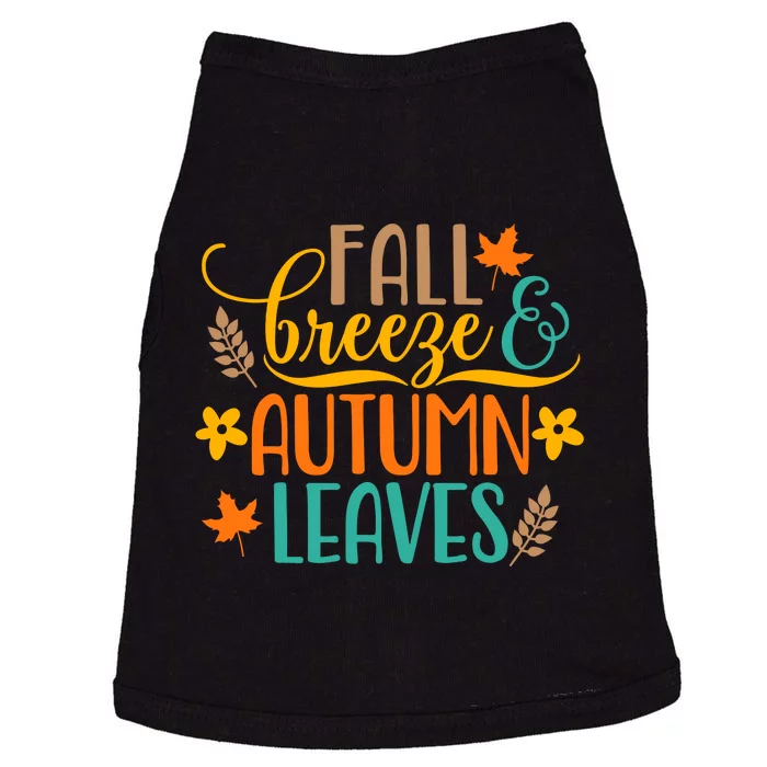 Fall Breeze Autumn Leaves Doggie Tank