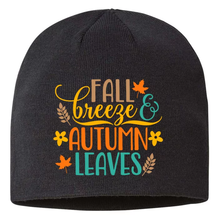 Fall Breeze Autumn Leaves 8 1/2in Sustainable Knit Beanie