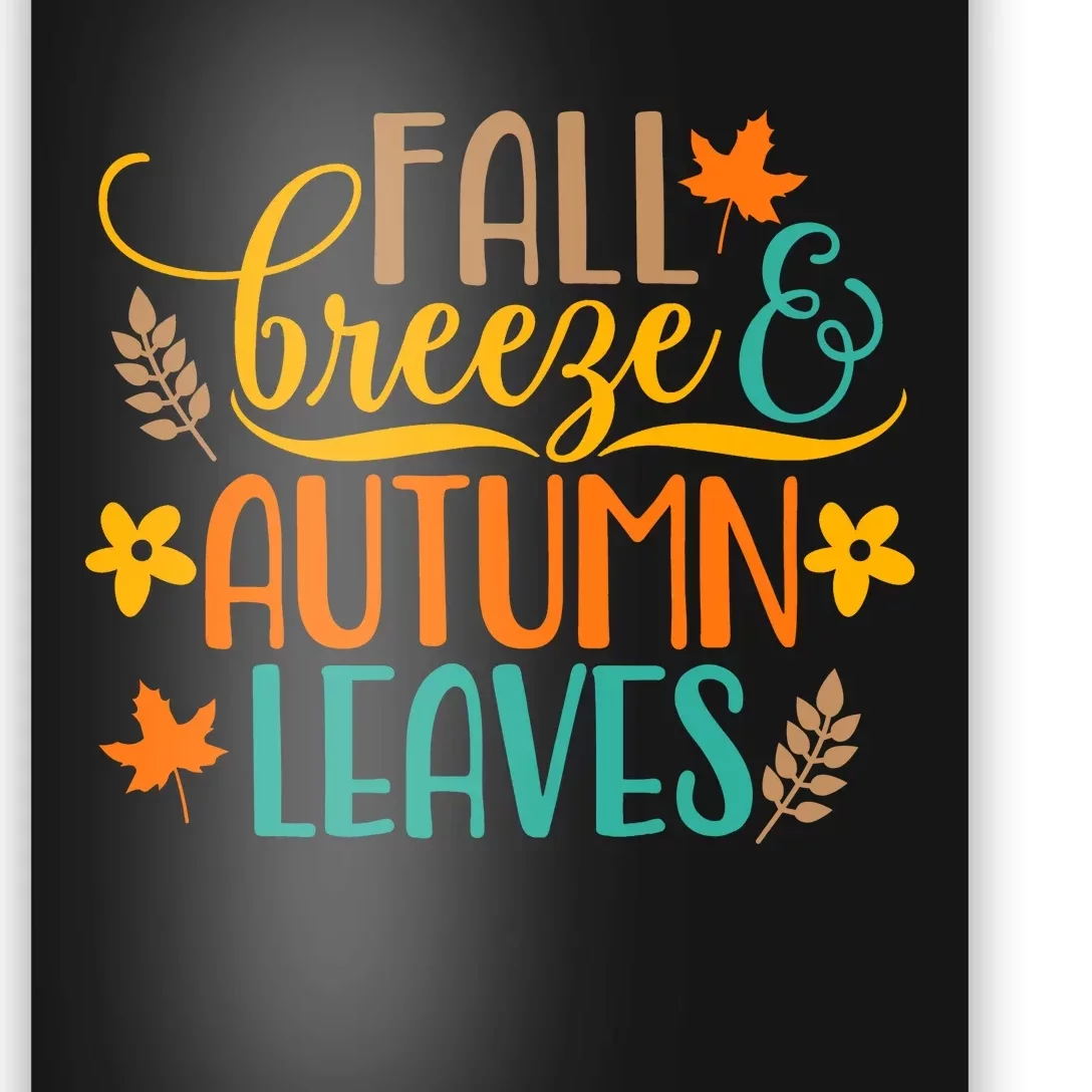 Fall Breeze Autumn Leaves Poster