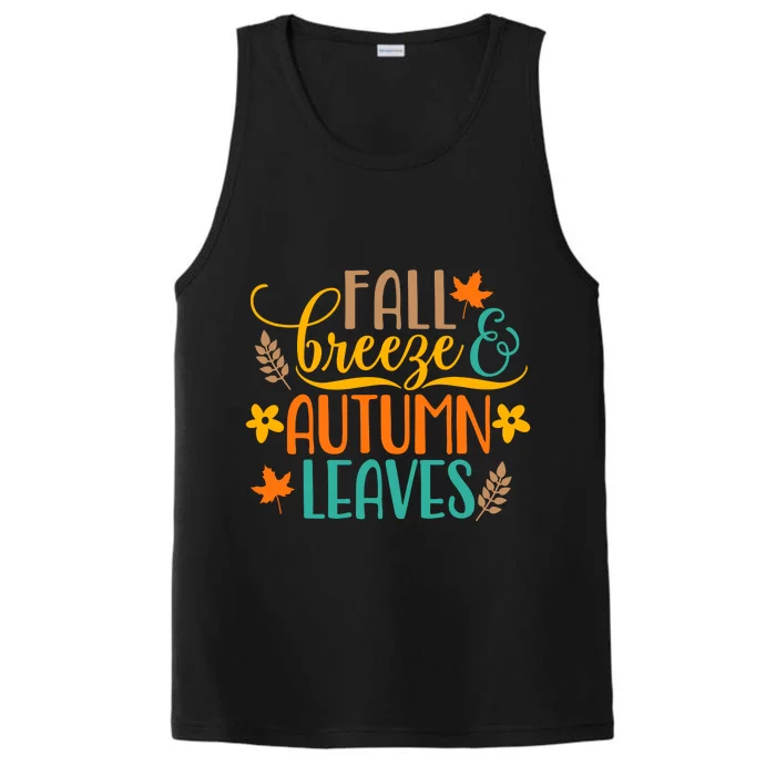 Fall Breeze Autumn Leaves Performance Tank