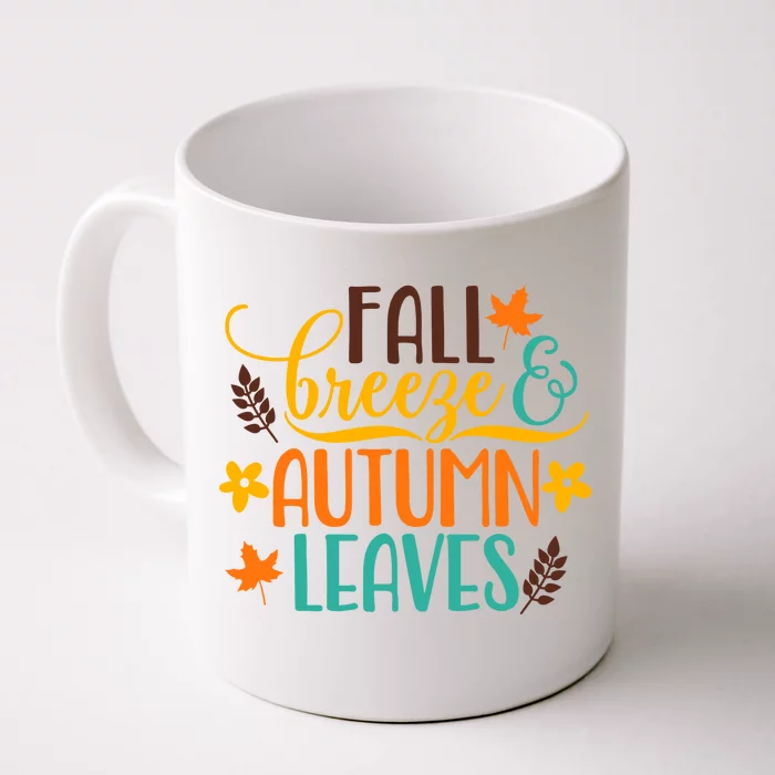 Fall Breeze Autumn Leaves Front & Back Coffee Mug