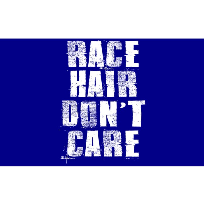 Funny Biker And Car Racing And Race Hair Don't Care Gift Bumper Sticker