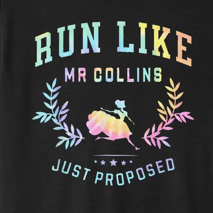 Funny Books And Running Run Like Mr Collins Just Proposed ChromaSoft Performance T-Shirt