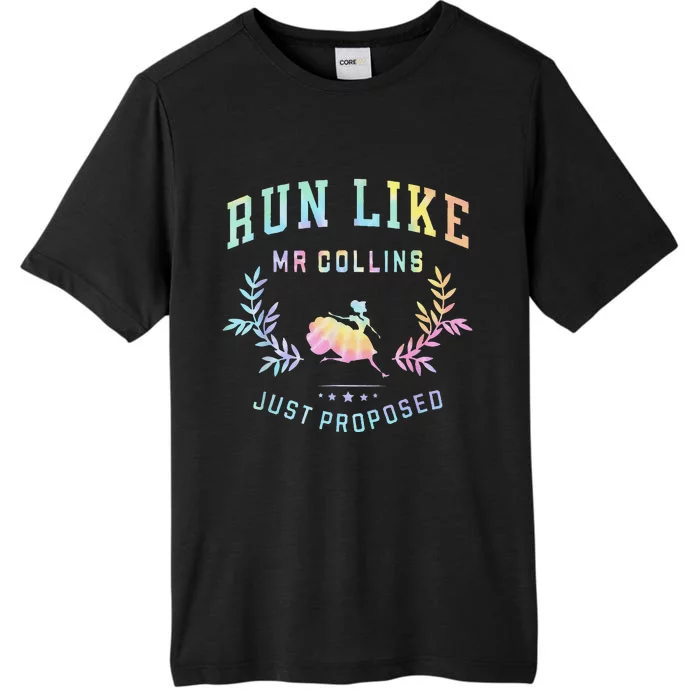 Funny Books And Running Run Like Mr Collins Just Proposed ChromaSoft Performance T-Shirt