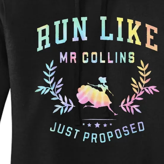 Funny Books And Running Run Like Mr Collins Just Proposed Women's Pullover Hoodie