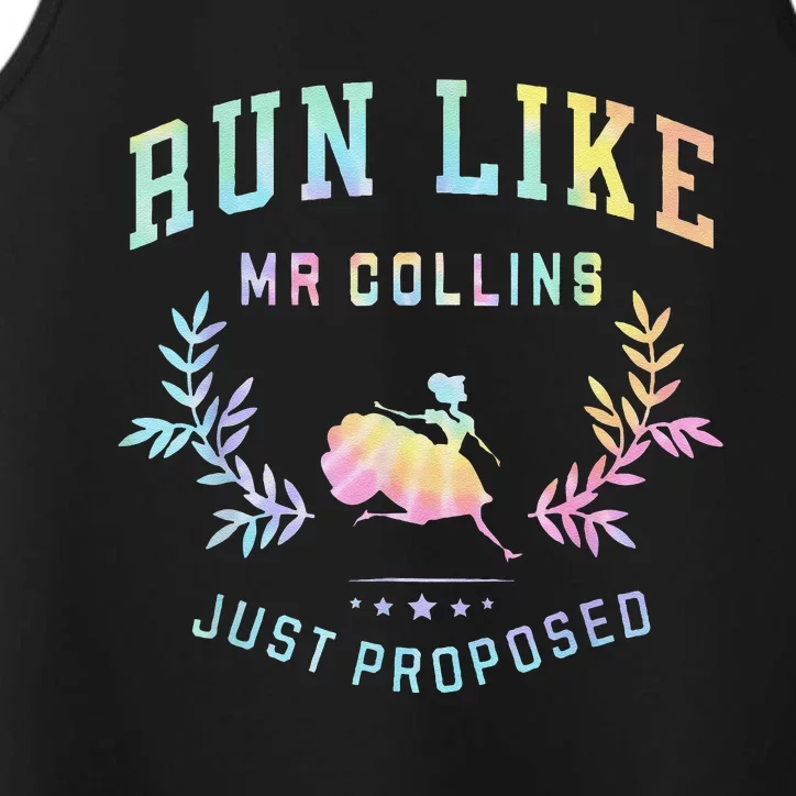 Funny Books And Running Run Like Mr Collins Just Proposed Performance Tank