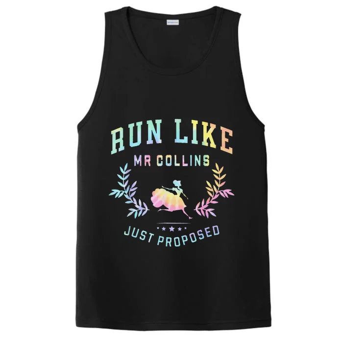 Funny Books And Running Run Like Mr Collins Just Proposed Performance Tank