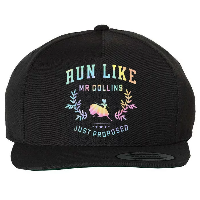 Funny Books And Running Run Like Mr Collins Just Proposed Wool Snapback Cap