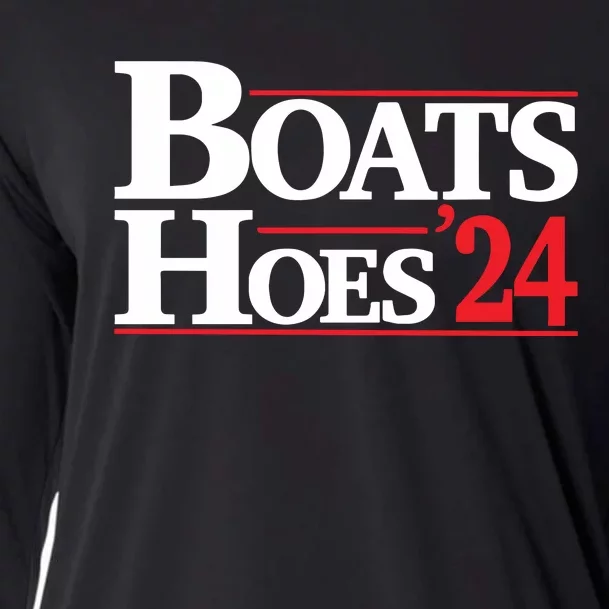 Funny Boats And Hoes 2024 Election Day Cooling Performance Long Sleeve Crew