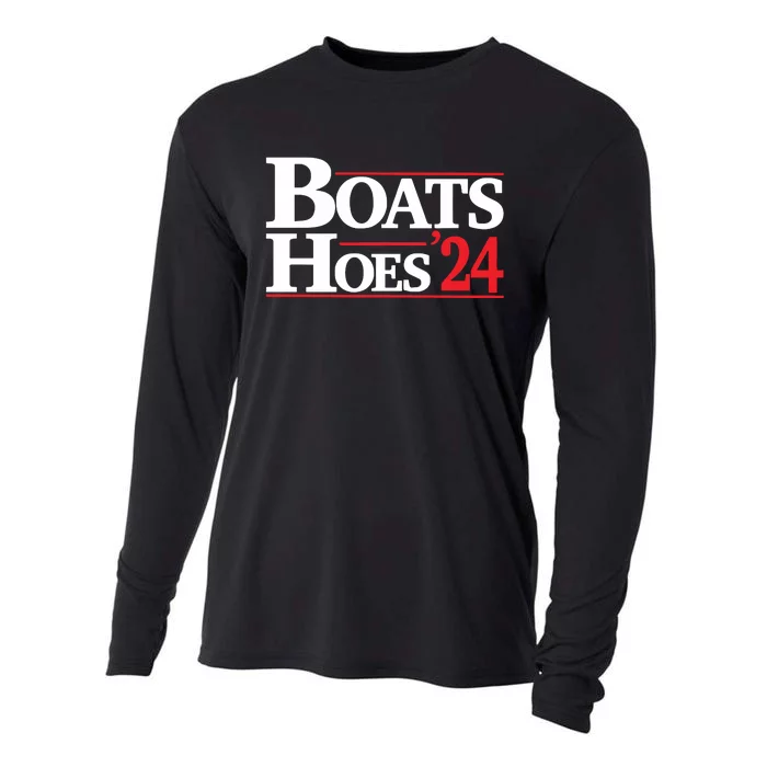 Funny Boats And Hoes 2024 Election Day Cooling Performance Long Sleeve Crew