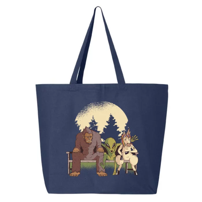 Funny Bigfoot Alien And Unicorn Gift 25L Jumbo Tote