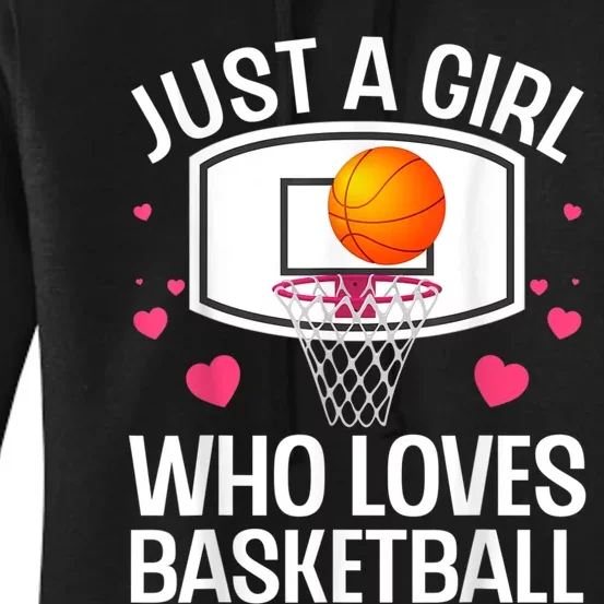 Funny Basketball Art For Women College Basketball Lover Women's Pullover Hoodie