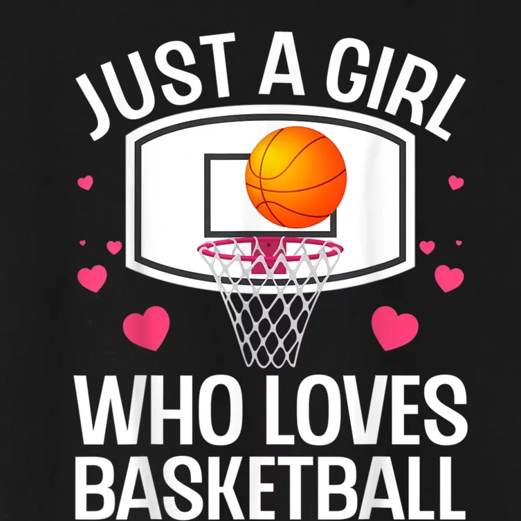 Funny Basketball Art For Women College Basketball Lover Women's Crop Top Tee