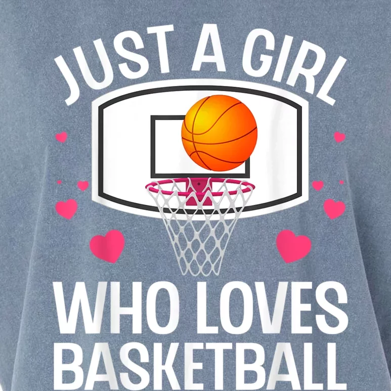 Funny Basketball Art For Women College Basketball Lover Garment-Dyed Women's Muscle Tee