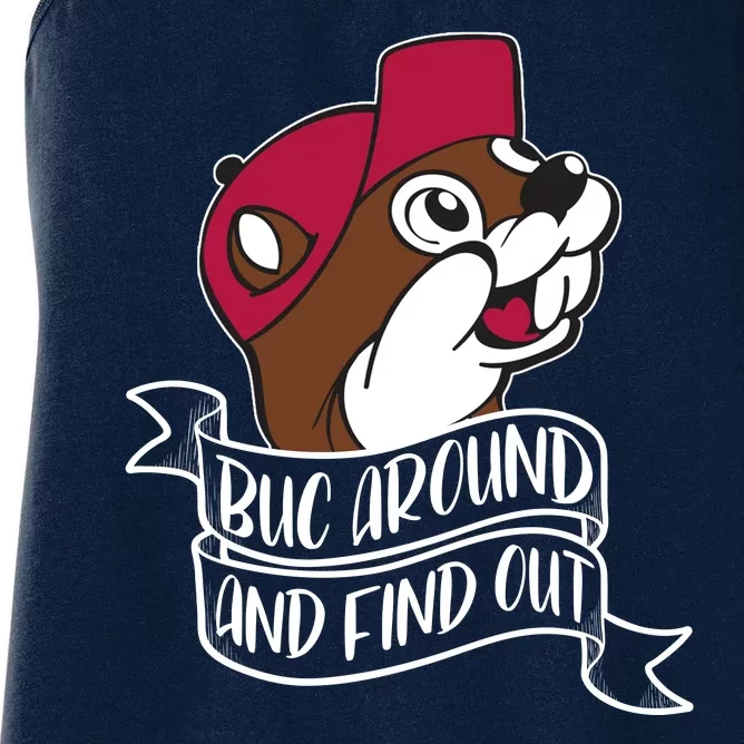 Funny Buc Around And Find Out Women's Racerback Tank