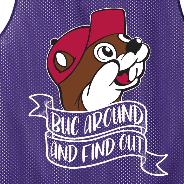 Funny Buc Around And Find Out Mesh Reversible Basketball Jersey Tank