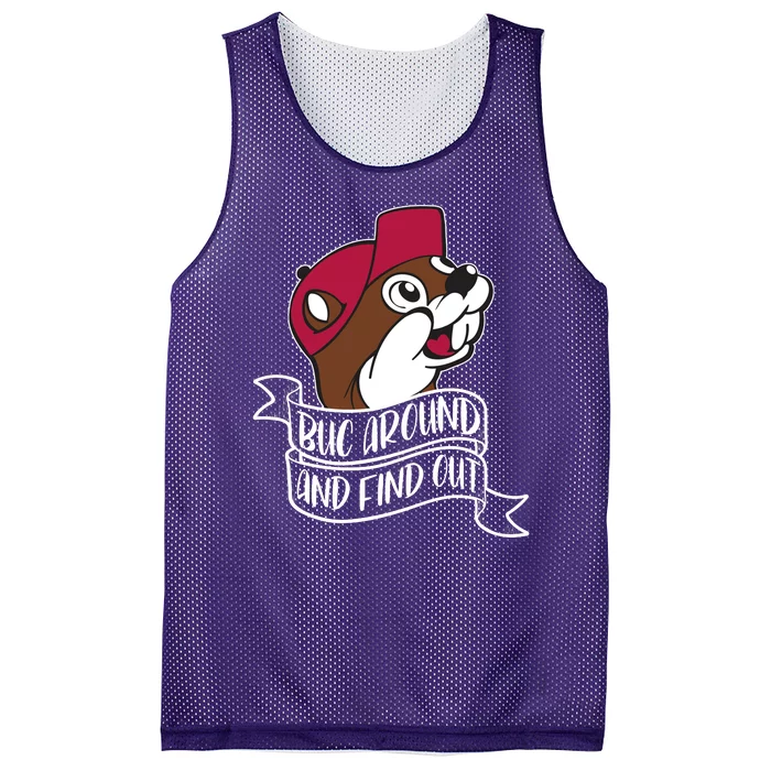 Funny Buc Around And Find Out Mesh Reversible Basketball Jersey Tank