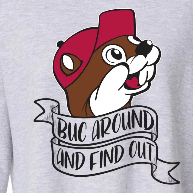 Funny Buc Around And Find Out Cropped Pullover Crew